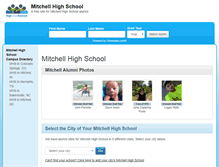 Tablet Screenshot of mitchellhighschoolalumni.org